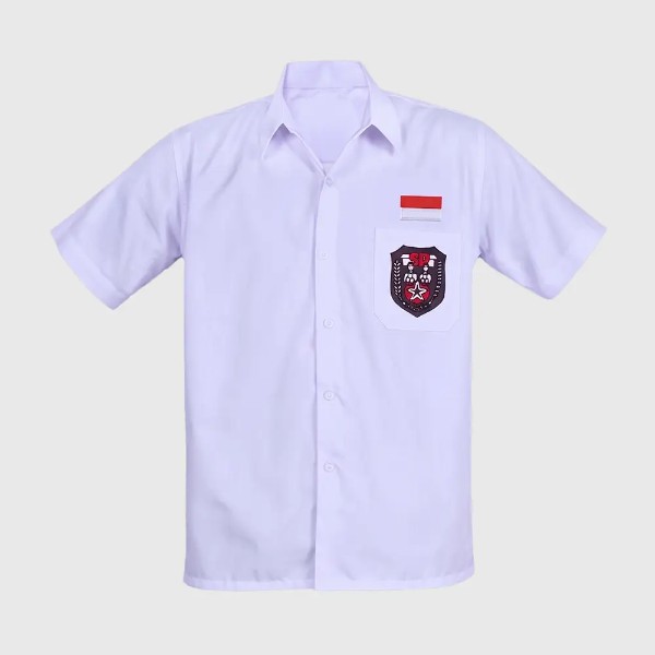 Baju Seragam SD Putih Lengan Pendek Atasan Kemeja Sekolah Anak Laki Laki Perempuan