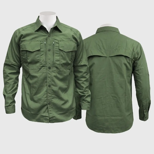 Kemeja Tactical Pria Baju PDH Lapangan Seragam Kerja PDL Outdoor Organisasi Custom