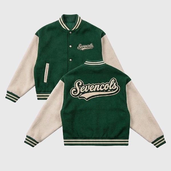 Jaket Varsity Custom Bordir Jacket Vintage Baseball Klasik Seragam Komunitas Kampus Sekolah